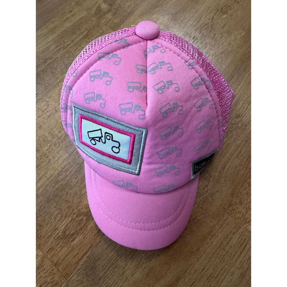 Bigtruck Baby Pink Dump Truck Mesh Back Snapback Hat Size 0-12M